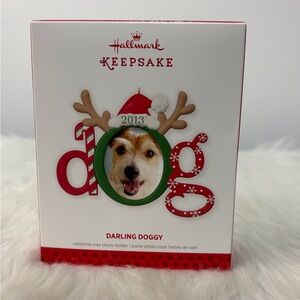 Hallmark Keepsake Darling Doggy Ornament - Red and Green